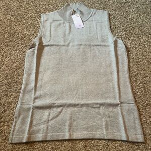 Mock Neck Sleeveless Top